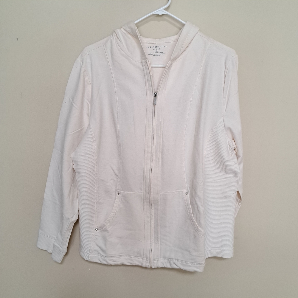 Karen Scott Sport XL Hoodie Sweater NWOT